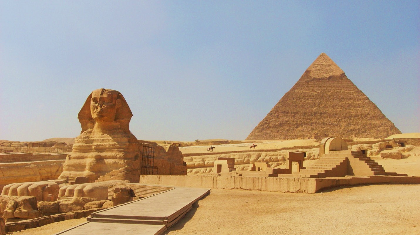 Great Sphinx Giza Egypt, human representation, pyramid, statue, tourism
