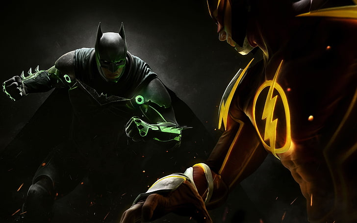 Green Arrow Injustice 2, clothing, group of people, communication, night Free HD Wallpaper