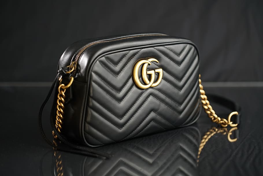 Gucci Soho Bag, gray, metal, luxury, high angle view Free HD Wallpaper