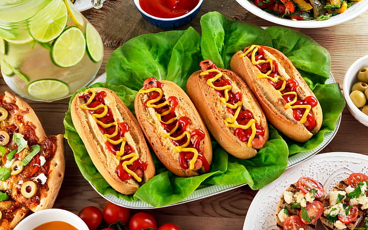 Hot Dog Taco, hot dogs, food Free HD Wallpaper