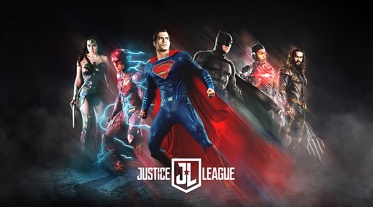 Justice League Film Poster, superman, justice league, batman, aquaman