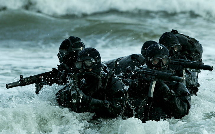 Navy SEAL Gear, art, aircraft, soldiers, army Free HD Wallpaper