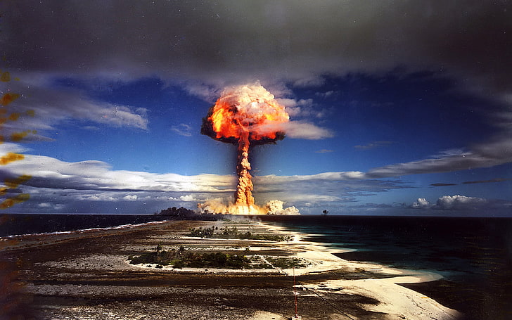 Nuclear Bomb Test Sites, no people, day, nature, sunset Free HD Wallpaper