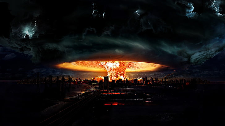 Nuclear Explosion History, nature, building, eruption, sky Free HD Wallpaper