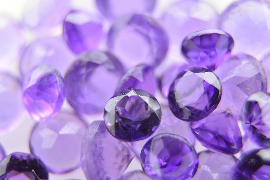 Purple Sapphire, precious, abundance, solid, extreme closeup Free HD Wallpaper