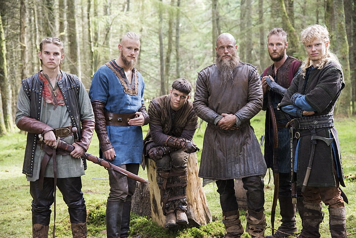 Ragnar From Vikings, full length, grandfather, females, caucasian ethnicity