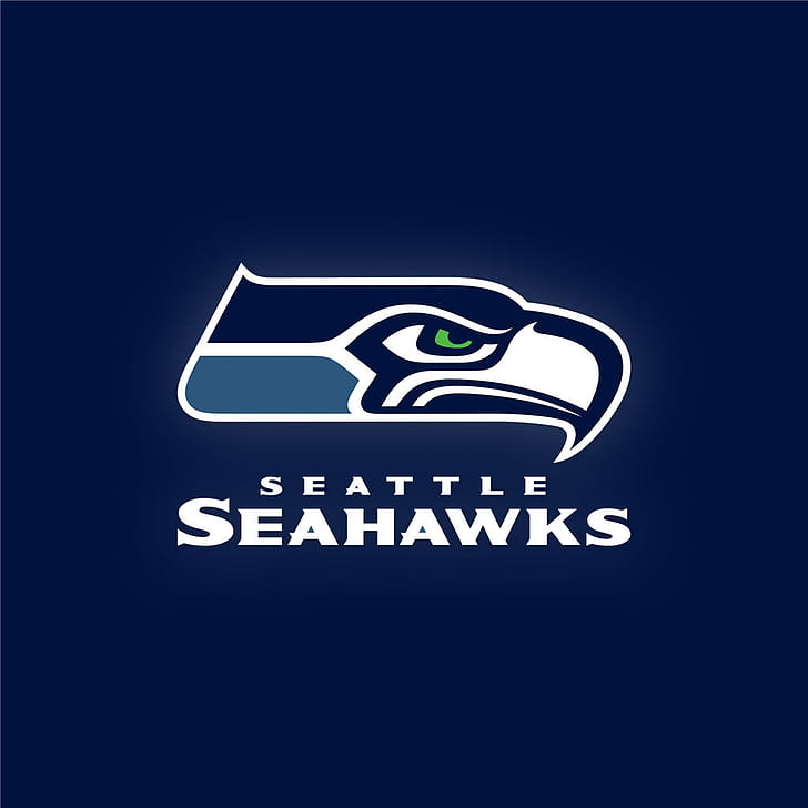 Seattle Seahawks Logo Transparent, logo, blue background, blue, seattle Free HD Wallpaper