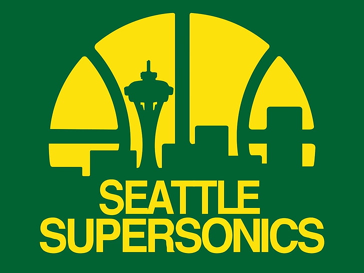 Seattle Sonics, yellow, computer icon, architecture, design Free HD Wallpaper