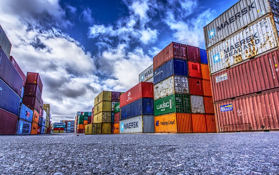 Shipping Container Conversion, no people, clouds, colorful, horizontal Free HD Wallpaper