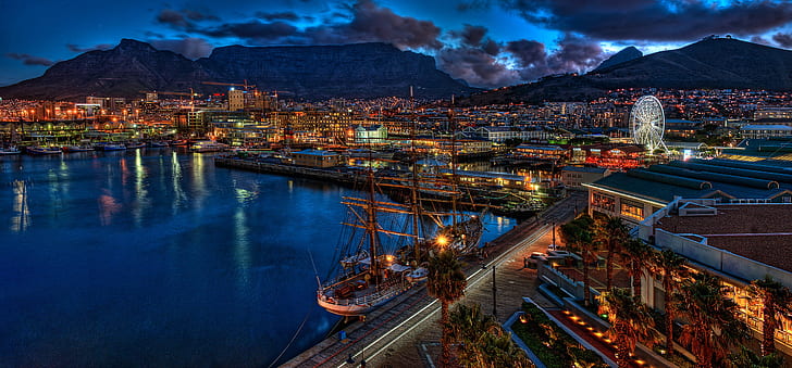 Southern Sun Waterfront Cape Town, south africa, hdr, cape town, evening Free HD Wallpaper