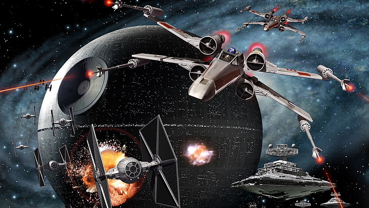 Star Wars Episode 4, star wars empire at war, equipment, star destroyer, tie fighter Free HD Wallpaper