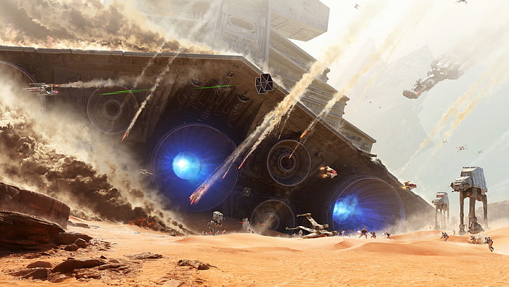 Star Wars, force, atst, land vehicle, atat Free HD Wallpaper