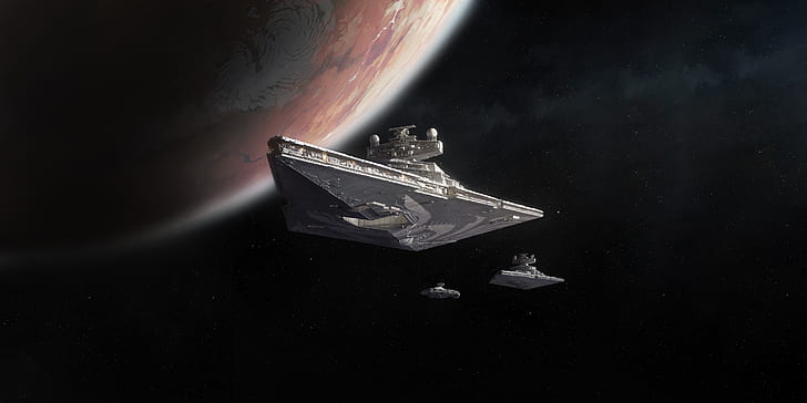 Star Wars Planets, imperial forces, star destroyer, star wars ships, star wars Free HD Wallpaper