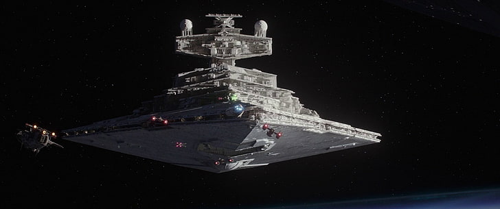 Star Wars Rogue One Shuttle, tower, star destroyer, water, sky Free HD Wallpaper