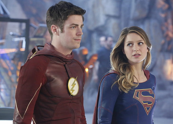 Supergirl Movie 43, flash, supergirl, grant gustin, melissa benoist