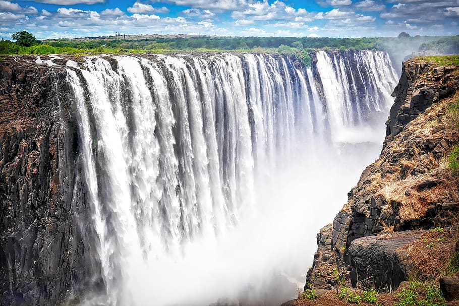 Victoria Falls Venezuela, environment, outdoors, day, power in nature Free HD Wallpaper