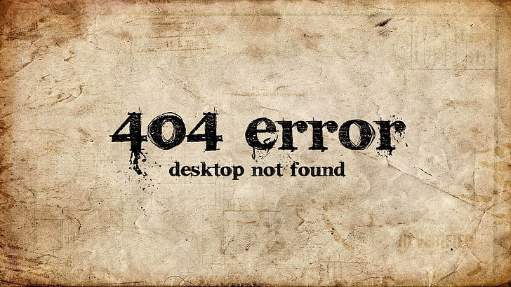 404 Page Not Found, beige, grunge, wall  building feature, message Free HD Wallpaper