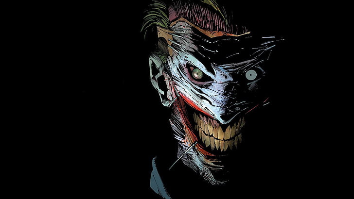 Batman Joker Animated, black color, black background, bird, fear Free HD Wallpaper