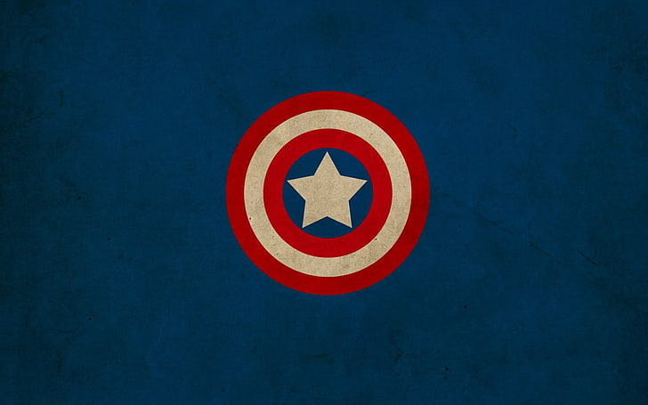 Captain America Name Logo, material, abstract, flag, insignia Free HD Wallpaper