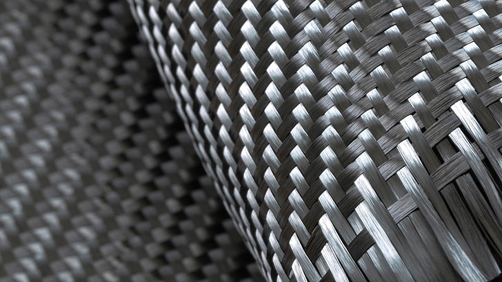 Carbon Fiber, gray, steel, silver colored, repetition Free HD Wallpaper