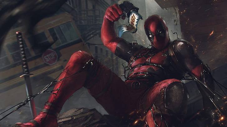 Deadpool Thumbs Up, marvel comics, deadpool, artwork, comics Free HD Wallpaper