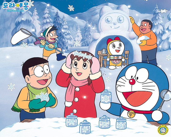 Doraemon Manga Japanese, thanksgiving, good news, smiling, sky Free HD Wallpaper