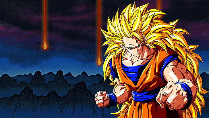 Dragon Ball Goku Super Saiyan 3, beauty in nature, sport, one person, front view Free HD Wallpaper