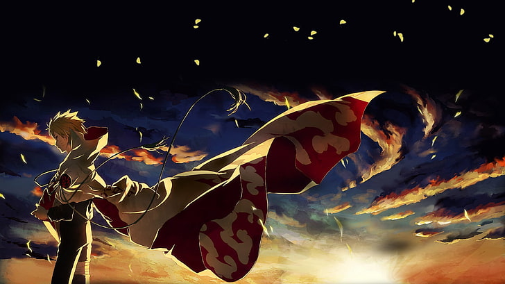 Equipo 7 Naruto, illuminated, red, night, naruto shippuuden Free HD Wallpaper