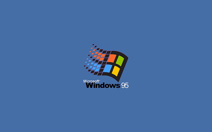 First Microsoft Windows, low angle view, windows 95, windows, arts culture and entertainment Free HD Wallpaper