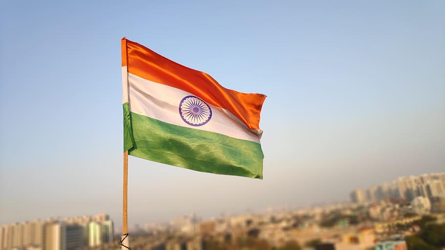 India Flag Border, environment, august, city, copy space