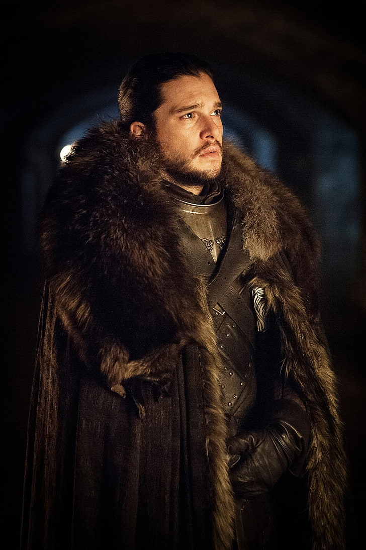 Jon Snow Game of Thrones, dark, serious, warm clothing, adult Free HD Wallpaper