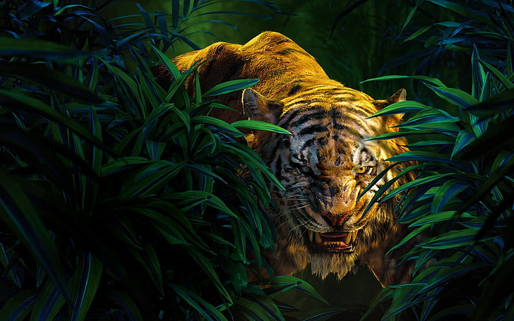 Jungle Book Crocodile, beauty in nature, khan, night, animal Free HD Wallpaper