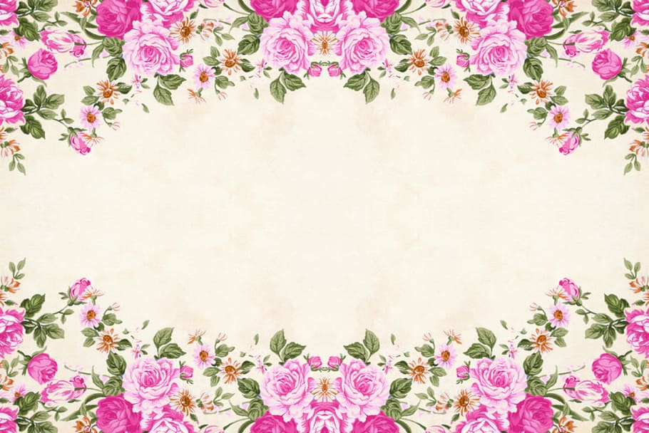 Rose Border, no people, blank, hand made, wedding Free HD Wallpaper