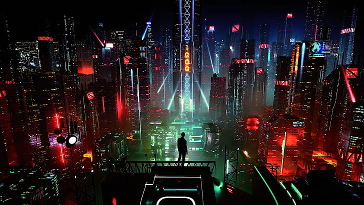 Science Fiction Artists, futuristic, futuristic city, fan art, cityscape Free HD Wallpaper