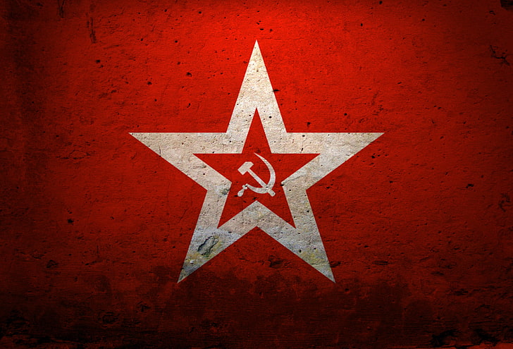 Soviet American Flag, material, pattern, metal, distressed Free HD Wallpaper