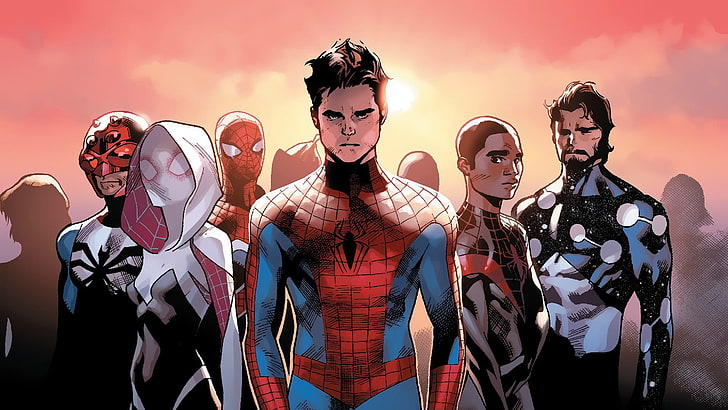 Spider-Man Miles Morales Characters, togetherness, spiderman, looking at camera, emotion