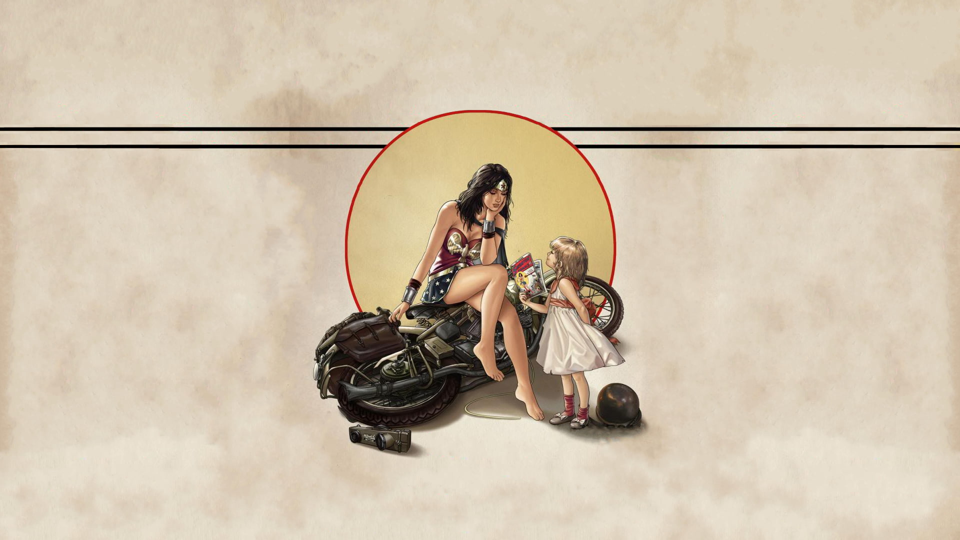 Wonder Woman Strength, wonder woman, children, superheroines, dc comics