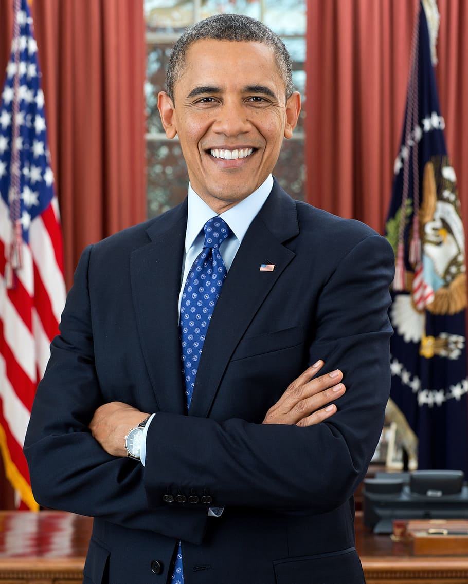 Barack Obama Logo, smiling, nobel prize for peace 2009, happiness, mature adult