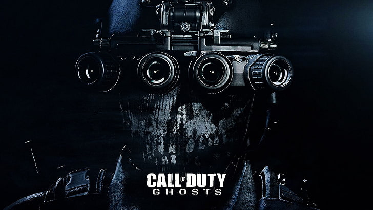 Call of Duty Ghosts, closeup, headshot, ghost, studio shot Free HD Wallpaper