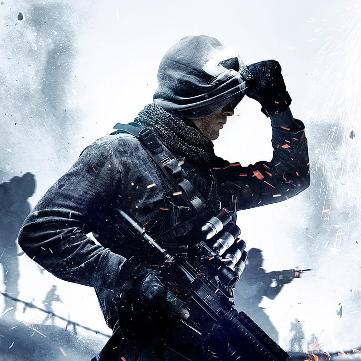 Camo Soldier, call of duty ghosts, season, day, people Free HD Wallpaper