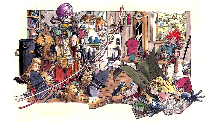 Chrono Trigger Icon, Chrono, video game art, chrono trigger, snes