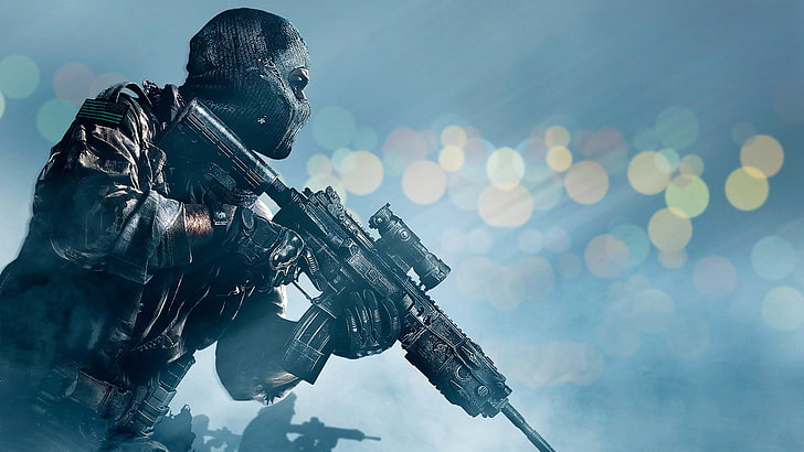 Cod Ghosts Soldiers, weapon, uniform, gun, body armor Free HD Wallpaper