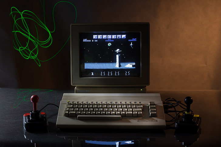 Commodore 64 Monitor, desktop pc, healthcare and medicine, illuminated, keyboard Free HD Wallpaper