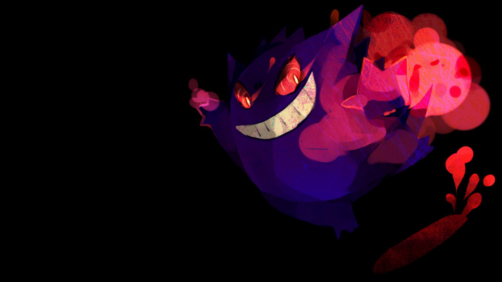 Cool Gengar, petal, flower head, flowering plant, vulnerability