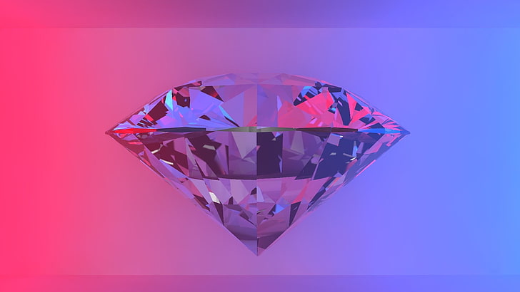 Diamond HD, jewelry, pink color, reflection, purity Free HD Wallpaper