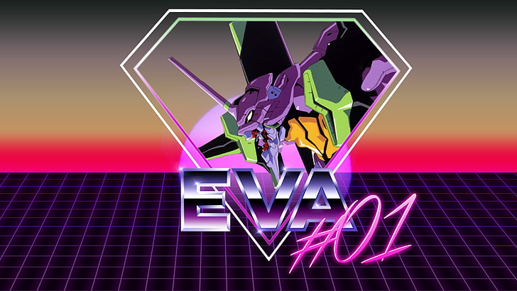 Evangelion Berserk, neon genesis evangelion, reflection, eva unit 01, multi colored Free HD Wallpaper