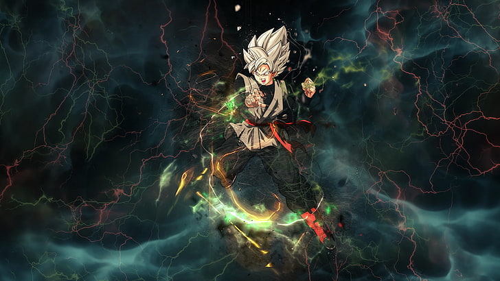 Goku Black SSJ3, outdoors, smoke  physical structure, water, imagination Free HD Wallpaper