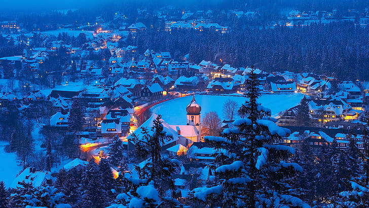 Hinterzarten Girl Germany, badenwrttemberg, city, night, black forest Free HD Wallpaper