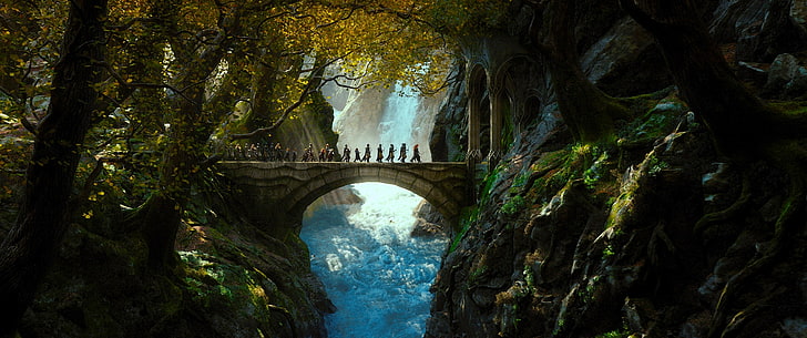 Hobbit Dragon, plant, cave, park  man made space, bridge  man made structure Free HD Wallpaper