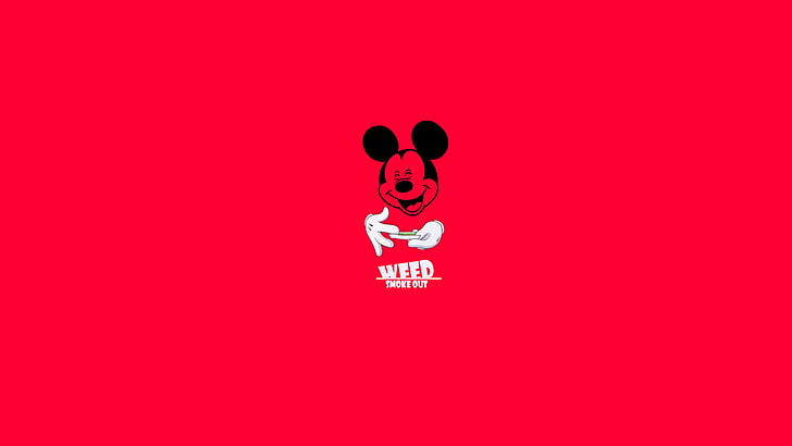 Minnie Mouse Smoking, celebration, weed, smiling, childhood Free HD Wallpaper